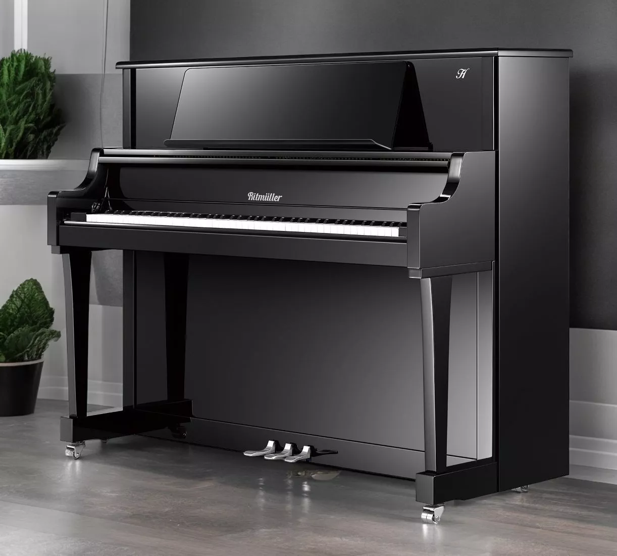 Акустическое пианино RITMULLER QU1-RSH 121 BK